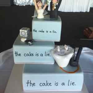 Obrázek 'the wedding cake is a lie'