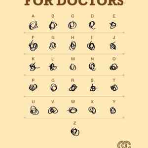 Obrázek 'typeface for doctors'