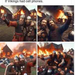 Obrázek 'vikings selfies'