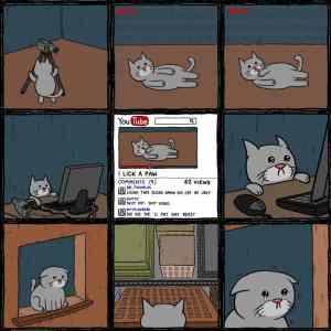 Obrázek 'youtube cat comic'