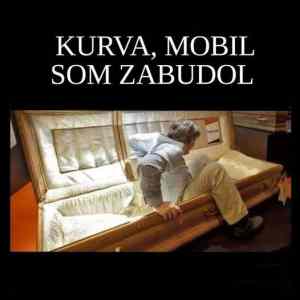 Obrázek 'zabudol som mobil'