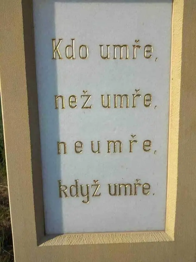 Obrázek - kdo umre jako by nezil -