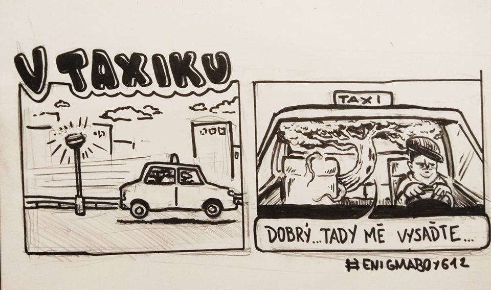 Obrázek - v taxiku -