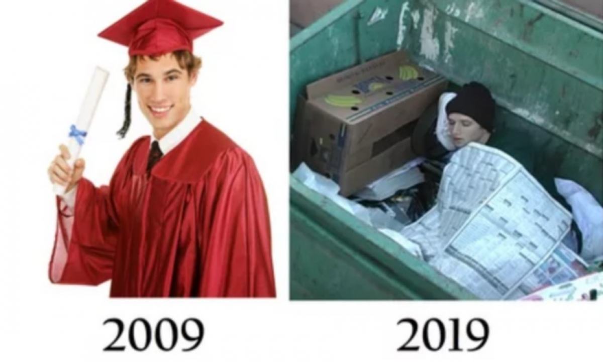 Obrázek 10 years challenge-zivotni uspech