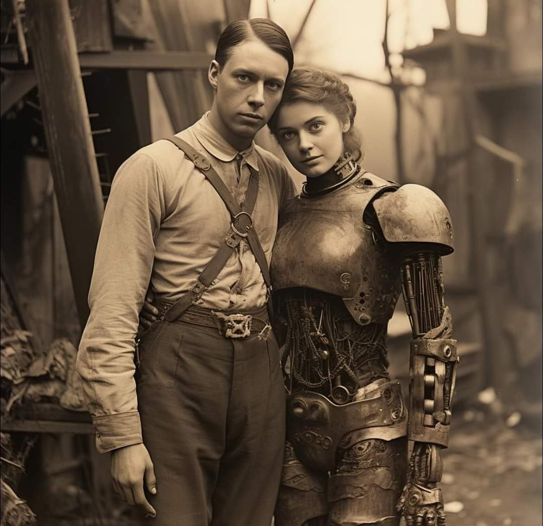 Obrázek 1st steampunk female android 1913