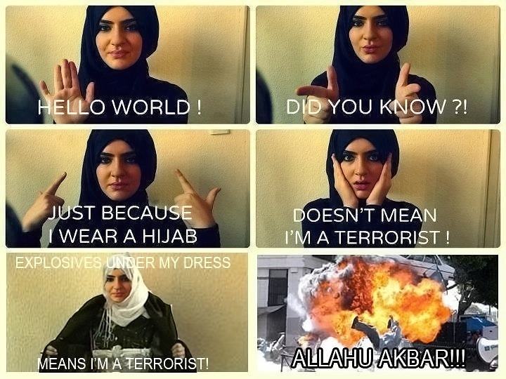 Obrázek Allahu akbar. 