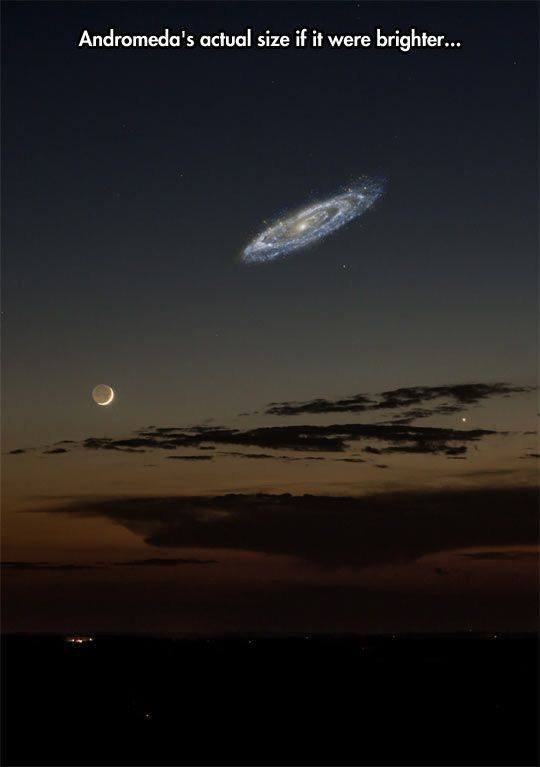 Obrázek Andromeda and the moon