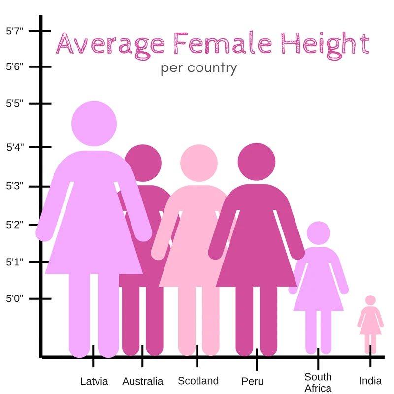 Obrázek Average Female Height