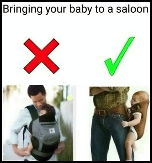 Obrázek Baby At A Saloon