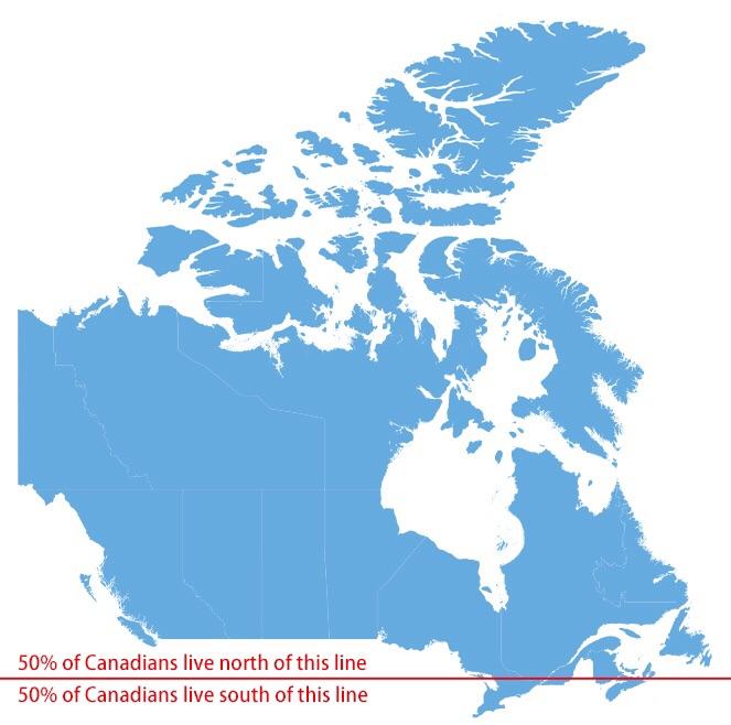 Obrázek Canadian Population Density