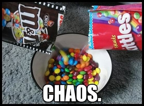 Obrázek Chaos-Skittles-chocolate-candies