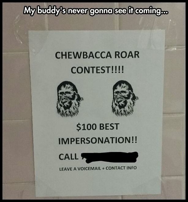 Obrázek Chewbacca Roar Contest