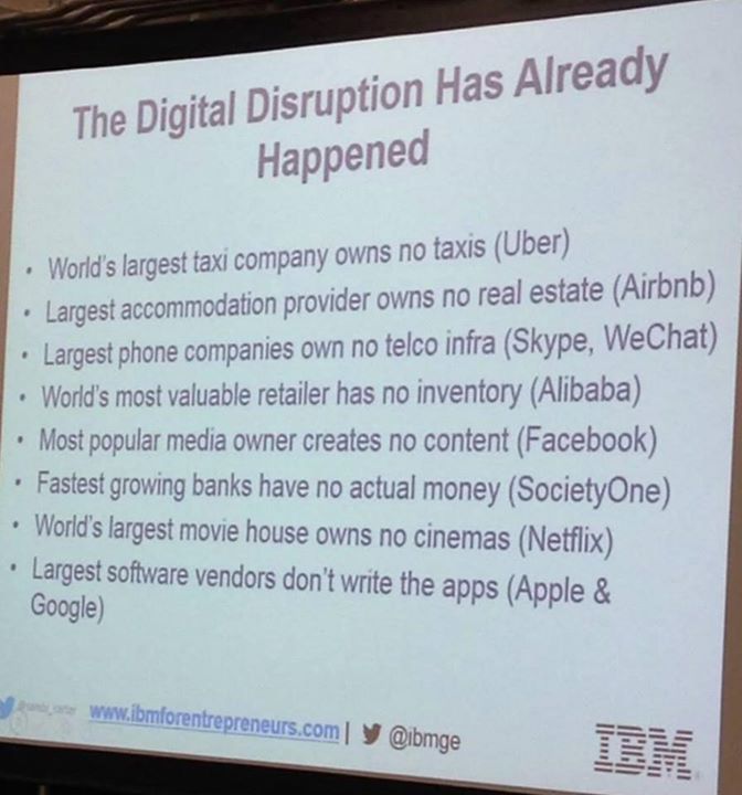 Obrázek Digital disruption has already happened