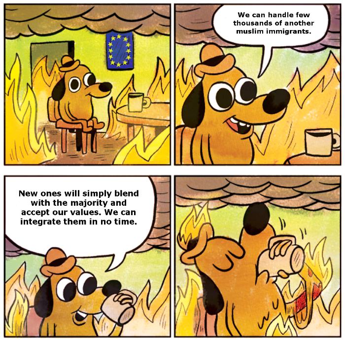 Obrázek European multiculturalists right now