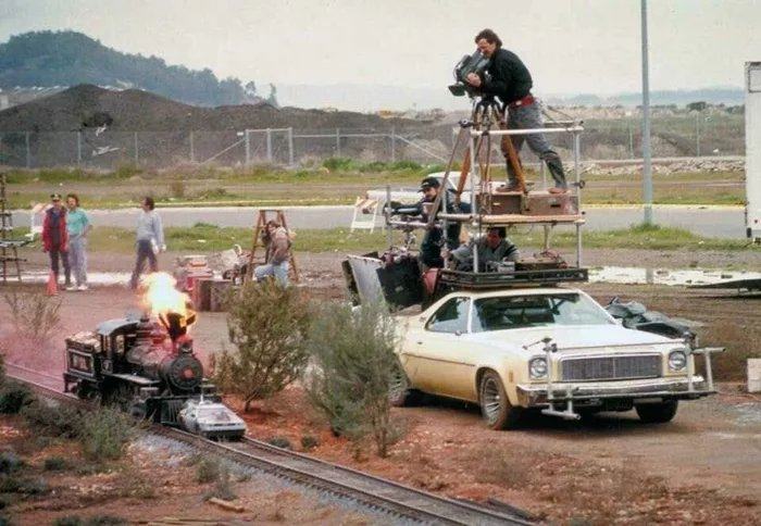 Obrázek Filming-the-train-scene-in-Back-to-the-Future-III-1990