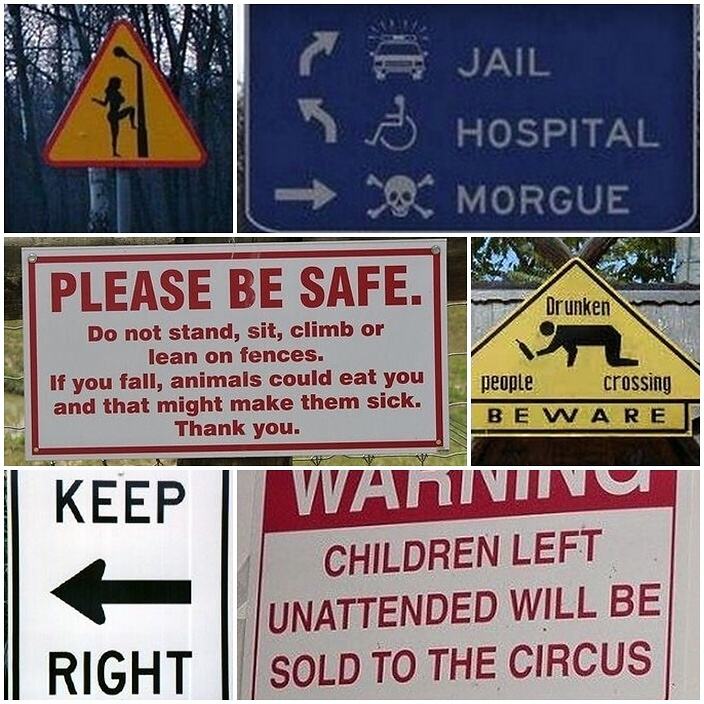 Obrázek Funny Road Signs