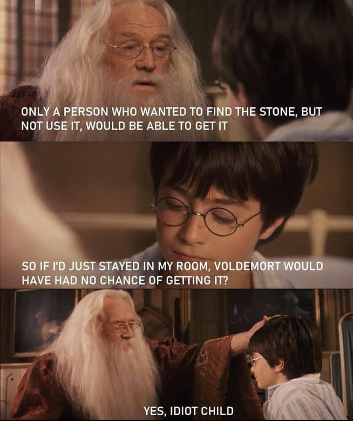 Obrázek Harry Potter je proste idiot