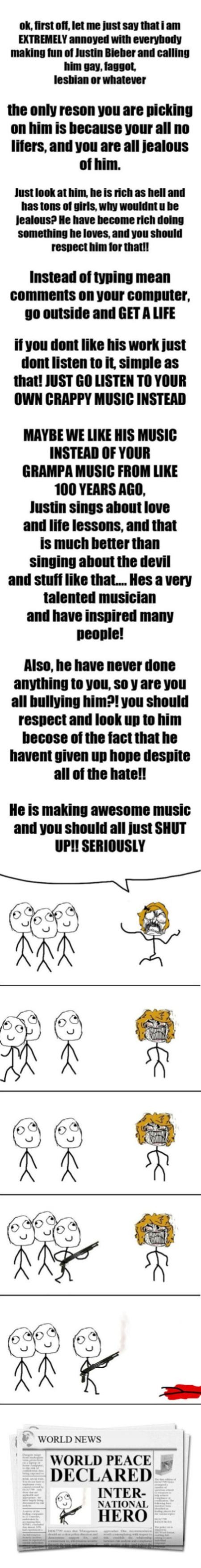 Obrázek Hating on Justin Bieber 15-01-2012