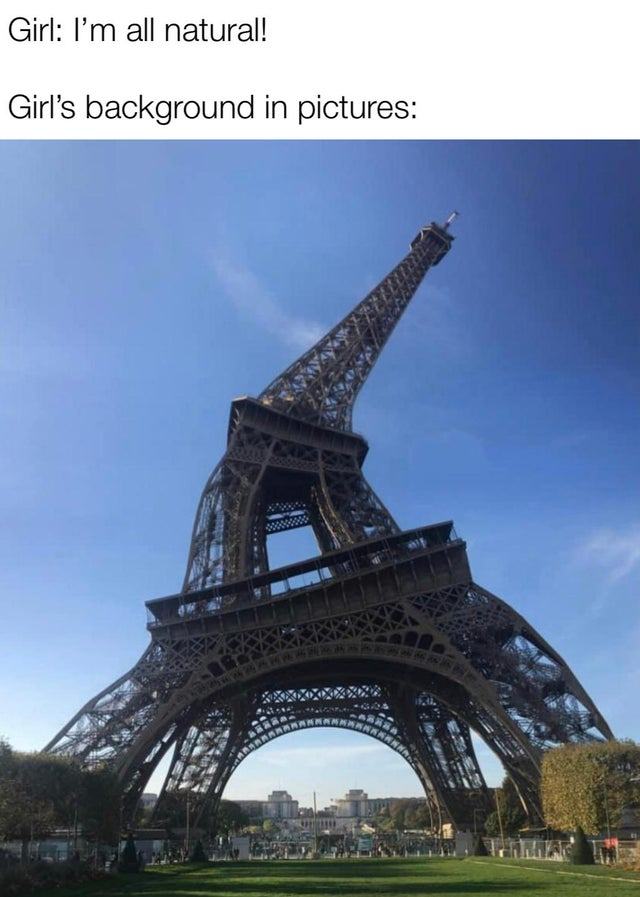 Obrázek If the Eiffel Tower Was a Girl Posing for a Picture