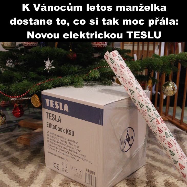 Obrázek K vanocum jedine teslu