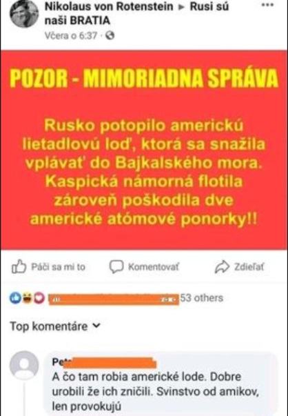 Obrázek MIMORIADNA SPRAVA PRE SLOPAKOV A CHLASTENCOV