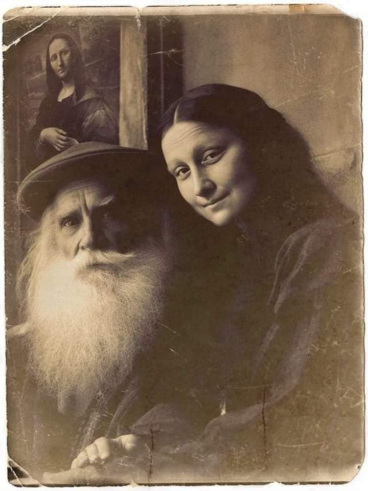 Obrázek Mona Lisa and DaVinci rare photo