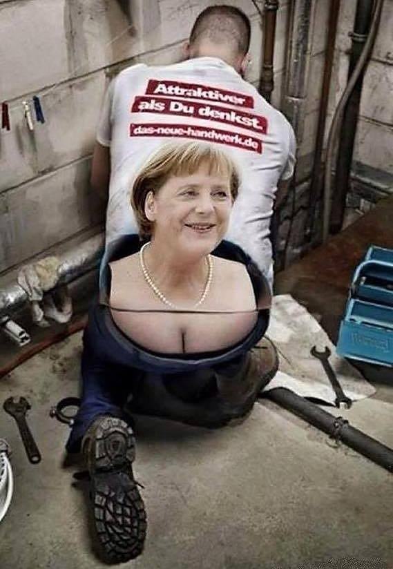 Obrázek Nice rac. . . crack. . . Merkel