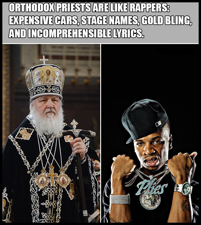 Obrázek Orthodox Priests Are Like Rappers