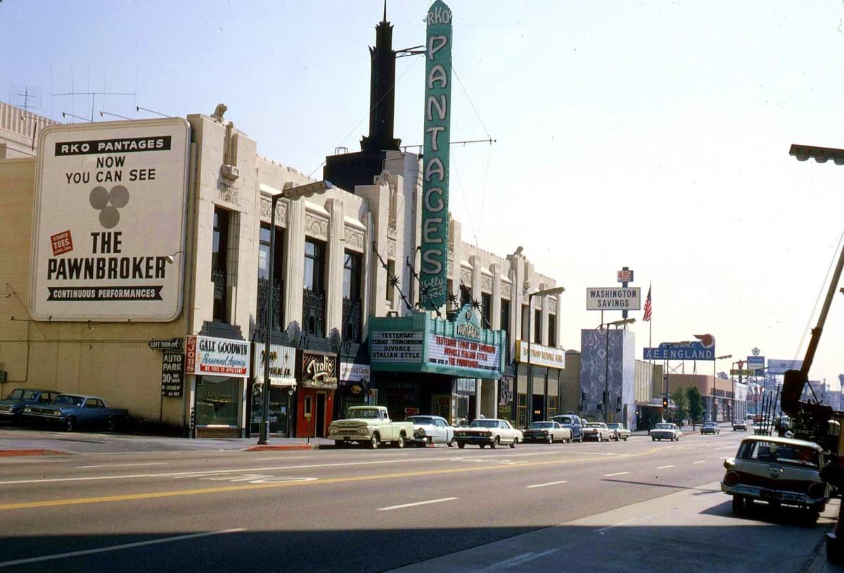 Obrázek Pantages Theater Hollywood Blvd 1965 Hollywood California-lr