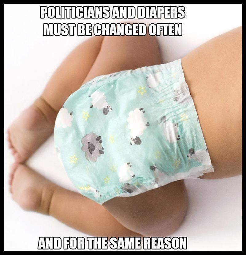 Obrázek PoliticiansAreLikeDiapers