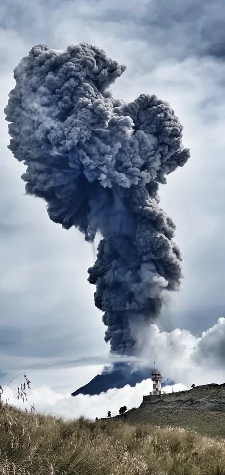 Obrázek Popocatepetl se predvadi