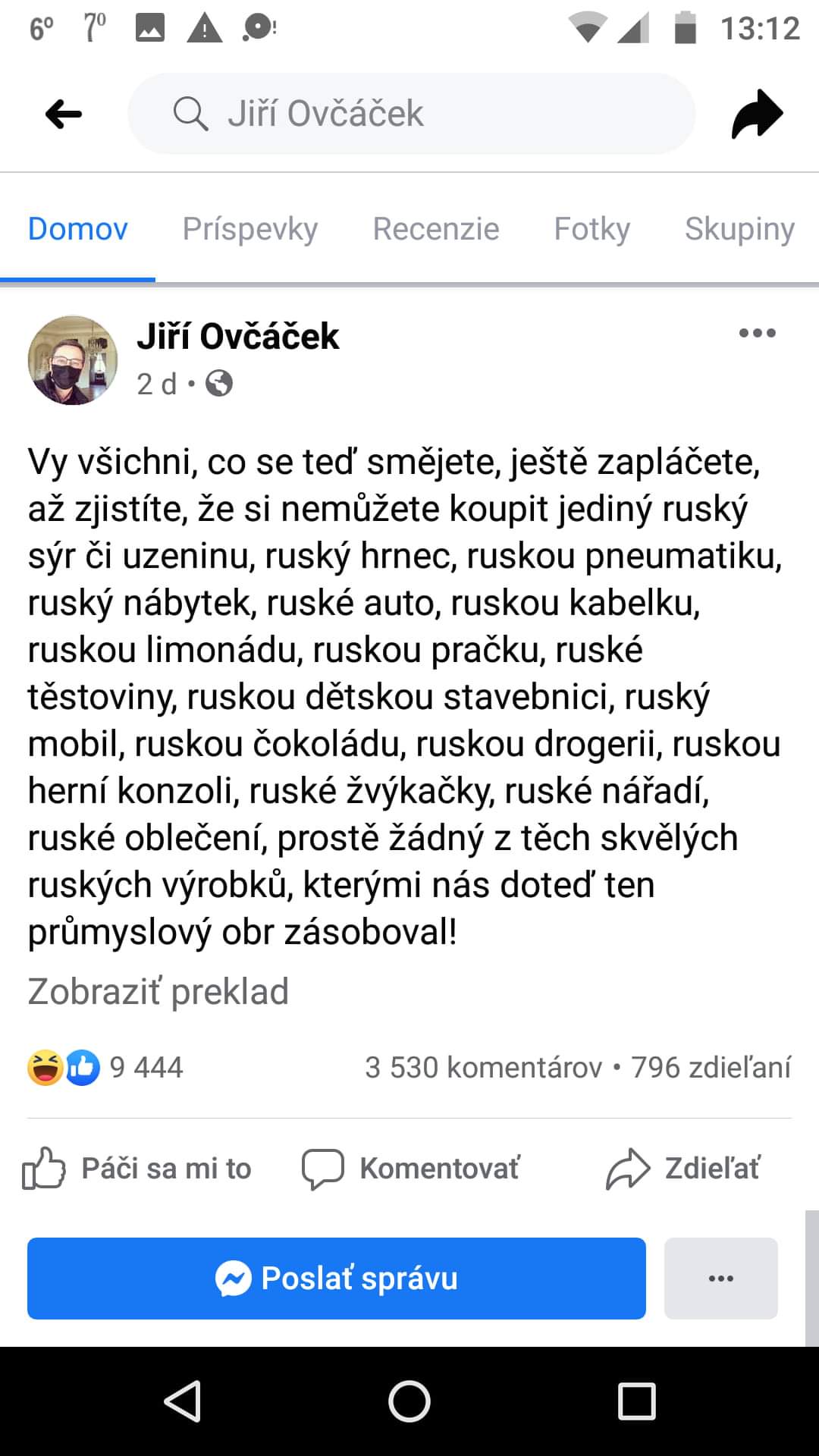 Obrázek Ruska pracka do kazdej rodiny