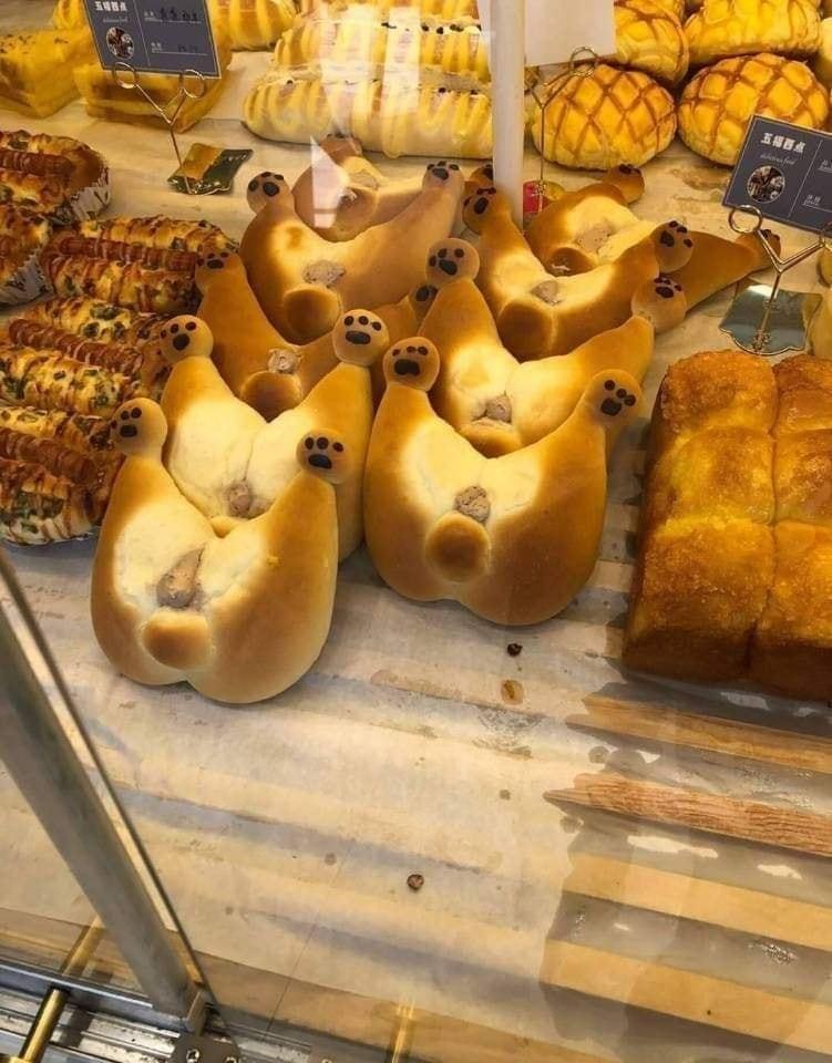 Obrázek Shiba-inu butt bread in Japan