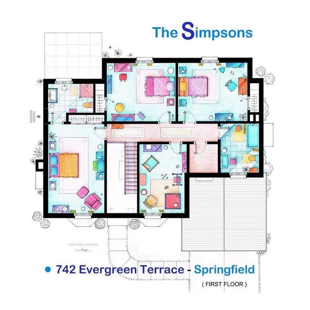 Obrázek Simpsons house second floor