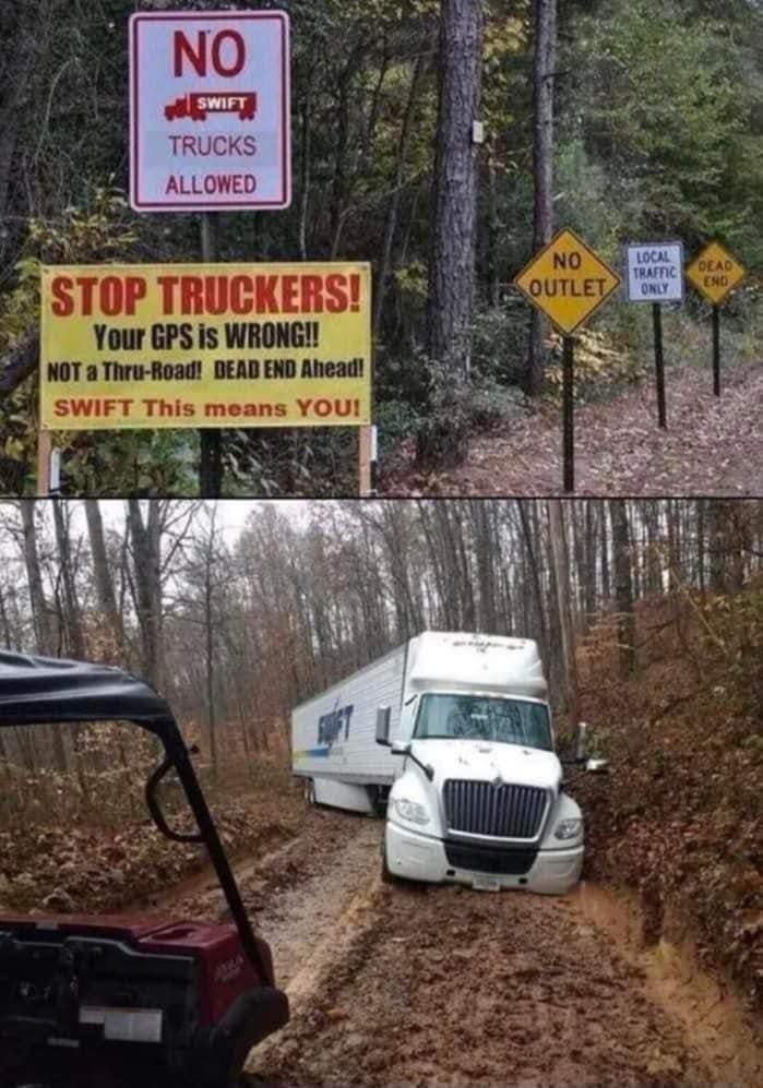 Obrázek Spravnej trucker ma pro strach udelano