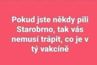 Obrázek Starobrno vic nez mRNA vakcina