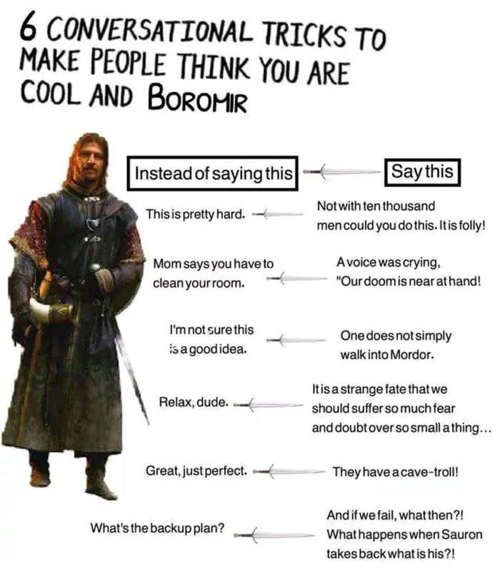 Obrázek Talk like boromir