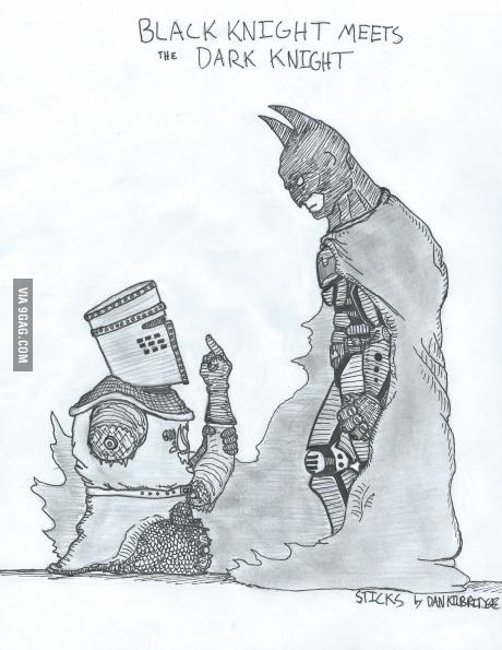 Obrázek The Black Knight Meets the Dark Knight