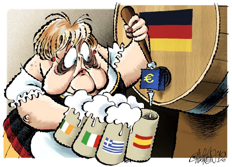 Obrázek The Euro Crisis as viewed by a Mexican cartoonist