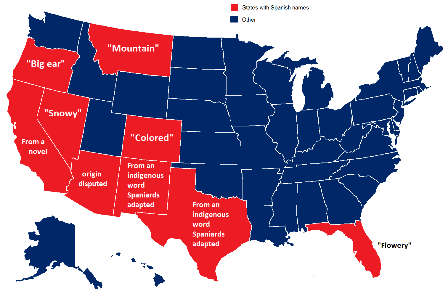 Obrázek USA name of states