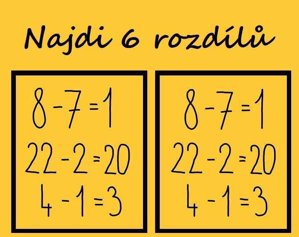 Obrázek Ukol pro 3 tridu - Najdi 6 rozdilu