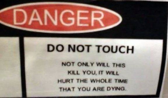 Obrázek Warning Signs Shouldnt Be Funny