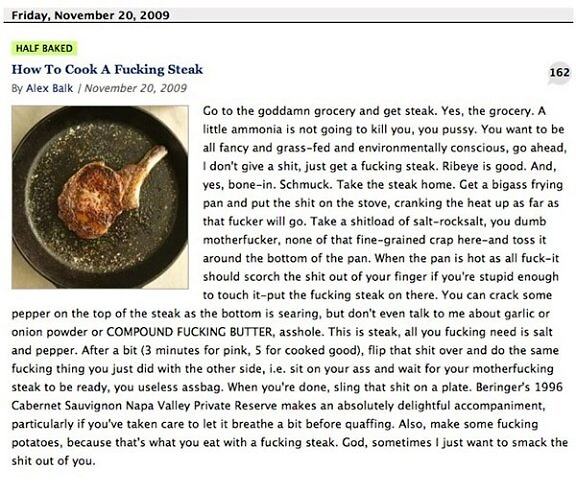Obrázek X- How To Cook A Fucking Steak