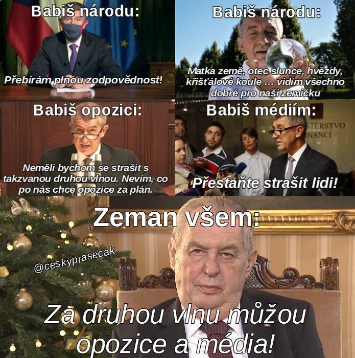 Obrázek Zeman predpovida budoucnost-Andyho v opozici