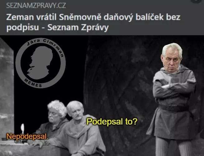 Obrázek Zeman veto