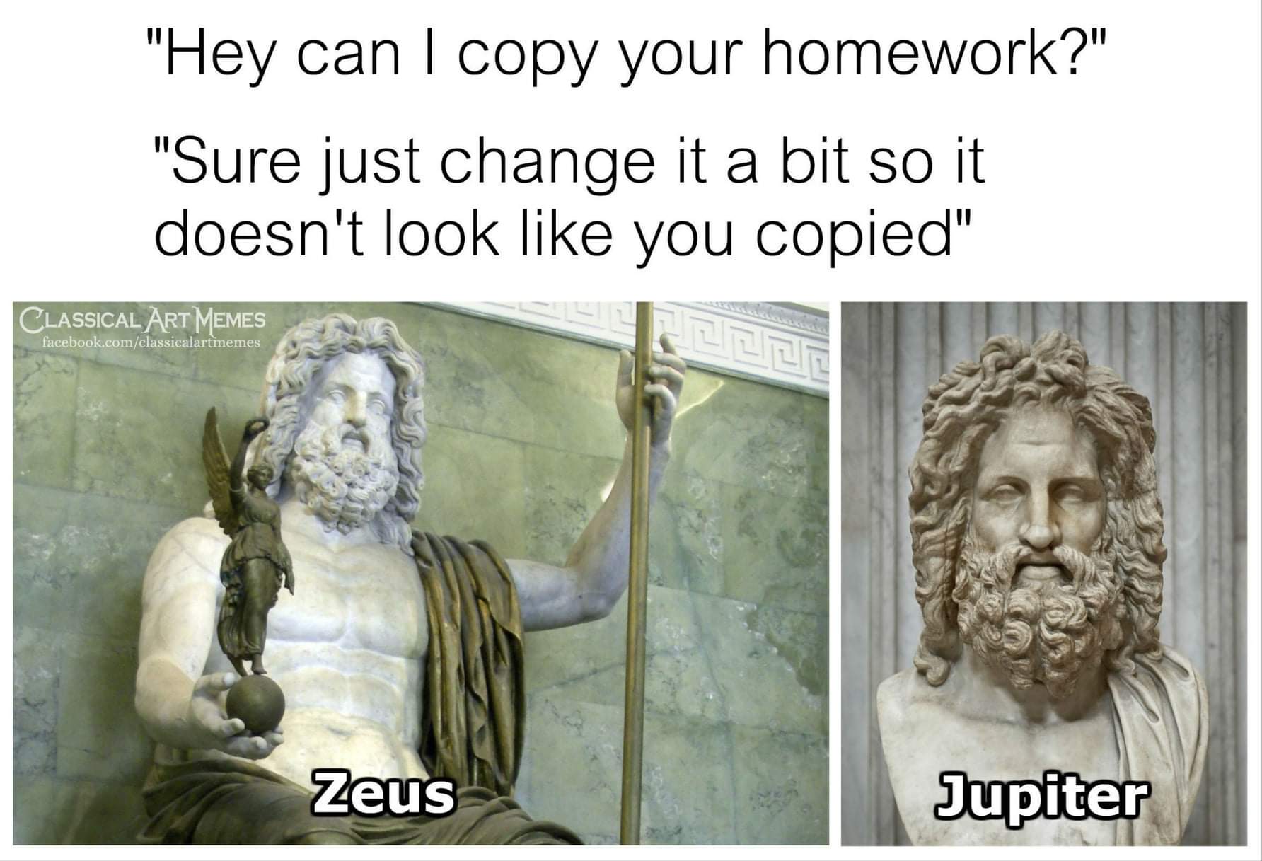 Zeus Vs Jupiter