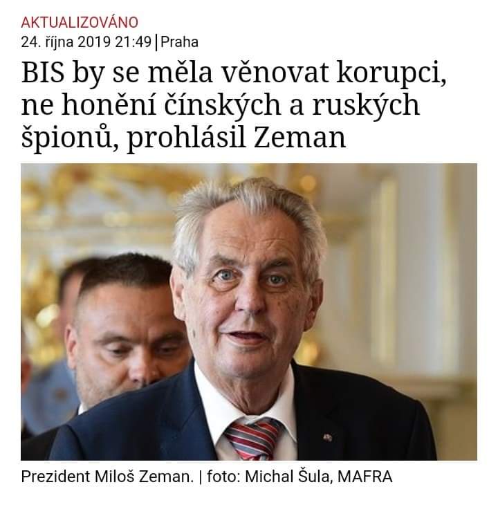 Obrázek Zrovna rozbili sit ruskych agentu co na to prezident