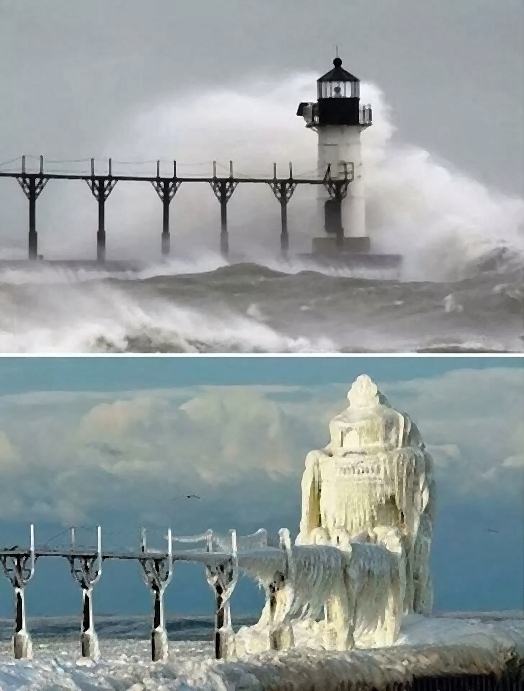 Obrázek a lighthouse in Michigan