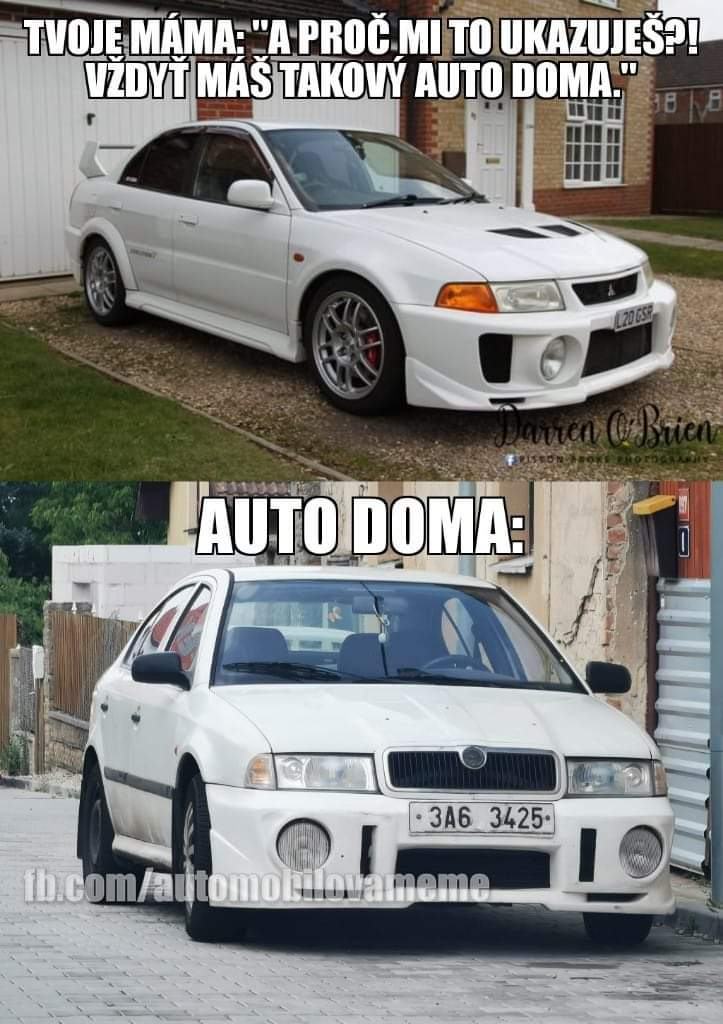 Obrázek auto doma