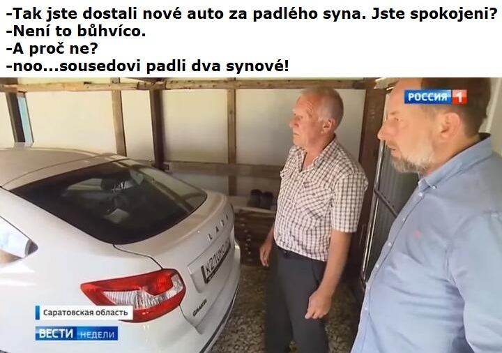 Obrázek auto za syna